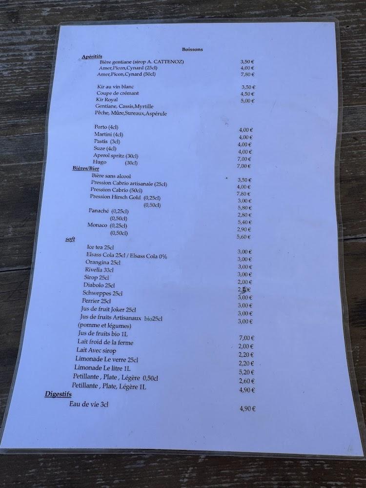 Ferme-Auberge du Haag - Menu Image 1